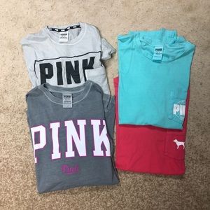 Victoria Secret Pink tees bundle